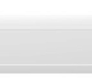 Плинтус напольный DECOMASTER Дюропрофиль - белый (под покраску) D104/10 2000*150*17мм