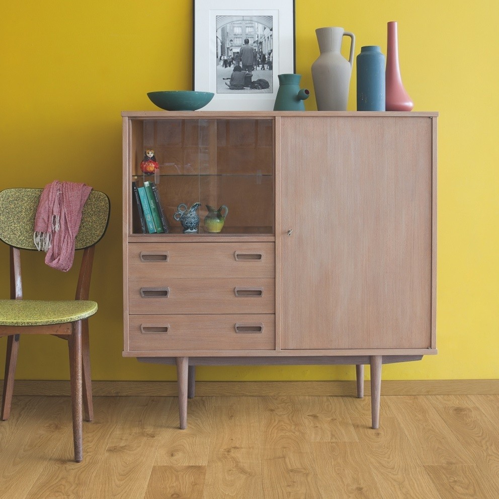 Ламинат Quick Step Perspective 4V 32кл Доска дуба белого светлая PER1491 Ламинат Quick Step Perspective 4V 32кл Доска дуба белого светлая PER1491