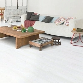 Ламинат Quick Step Impressive 4U 32кл Доска белая IM1859
