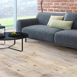 Пробковый пол CORKSTYLE WOOD 915*305*10мм (1,68м2-6шт) замковый Sibirian Larch Limewashed