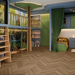 LVT плитка DAMY FLOOR Chevron 4V 43кл DF04-Ch-LVT Лувр