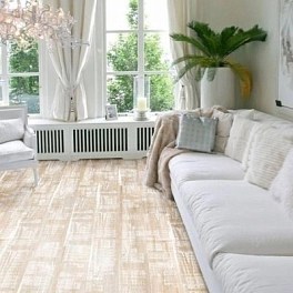 Пробковый пол CORKSTYLE WOOD XL 1235*200*6мм (2,72м2-11шт) клеевая DOLOMIT WHITE