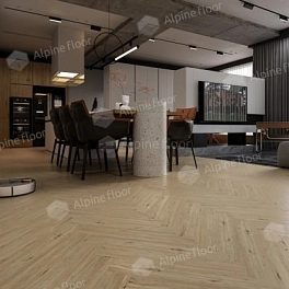 Ламинат ALPINE FLOOR Herringbone 8 PRO 4V 33кл Дуб Лион LF102-01