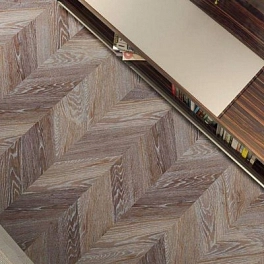 Пробковый пол CORKSTYLE CHEVRON 1235*305*6мм (3,01м2-8шт) клеевая CHEVRON BROWN