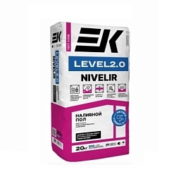 Наливной пол EK LEVEL 2.0 быстротвердеющий влагостойкий (20кг)