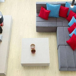 Пробковый пол CORKSTYLE WOOD XL 1235*200*6мм (2,72м2-11шт) клеевая OAK WHITE MARKANT