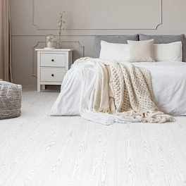Пробковый пол CORKSTYLE WOOD XL 1235*200*10мм (1,729м2-7шт) замковая OAK WHITE