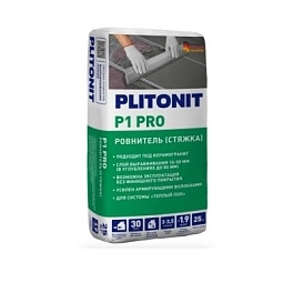 Наливной пол Plitonit Р1-pro для выравнивания бетонных полов (25кг)