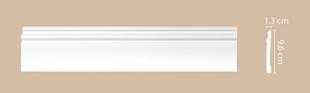 Плинтус напольный DECOMASTER Артпрофиль - белый (под покраску) А015/23 2000*96*13мм